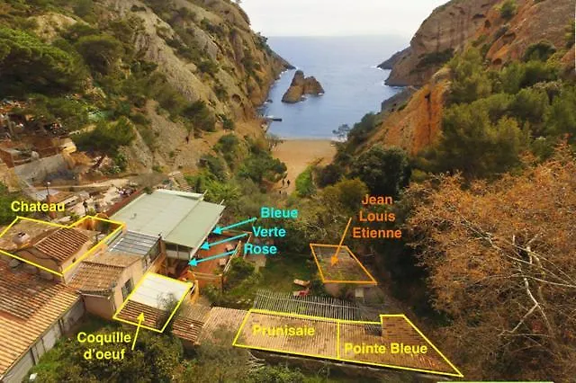 ホテル La Calanque De Figuerolles ラシオタ